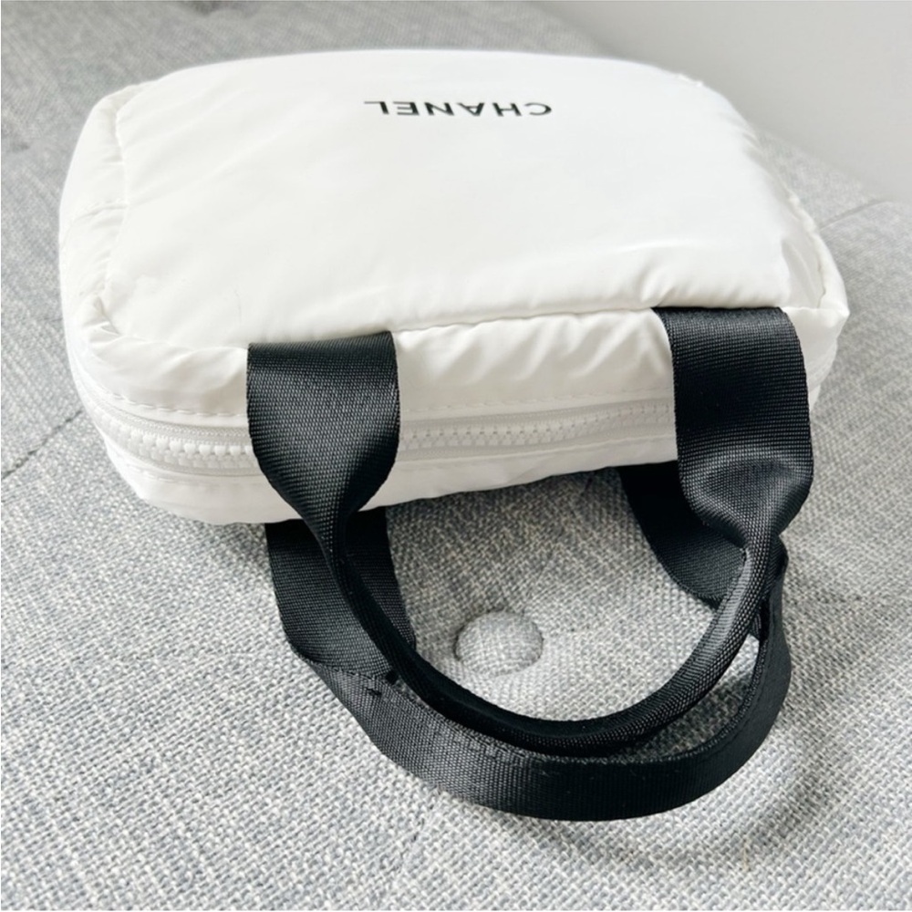 CHANEL | Bags | Chanel Cosmetic Puff Bag With Handle - Picture 3 of 11